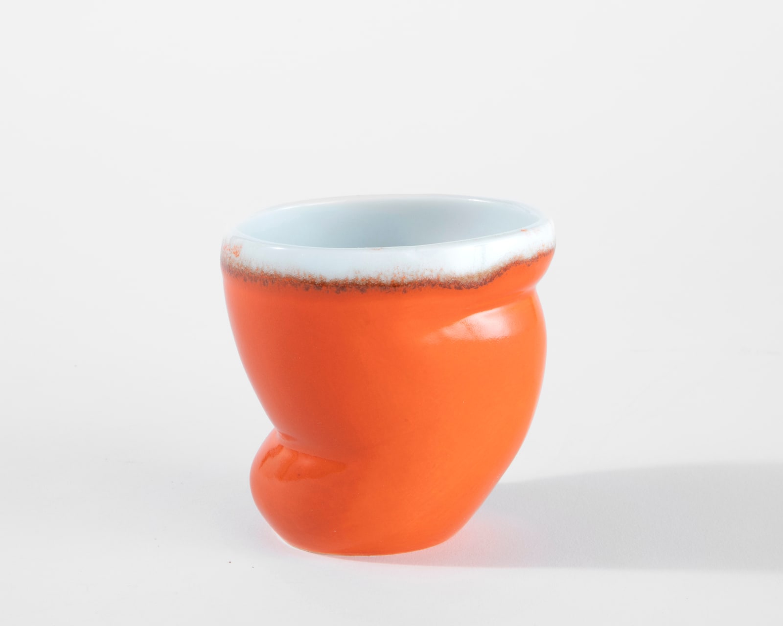 Susan Beiner, Orange with White Interior Cup, 2025