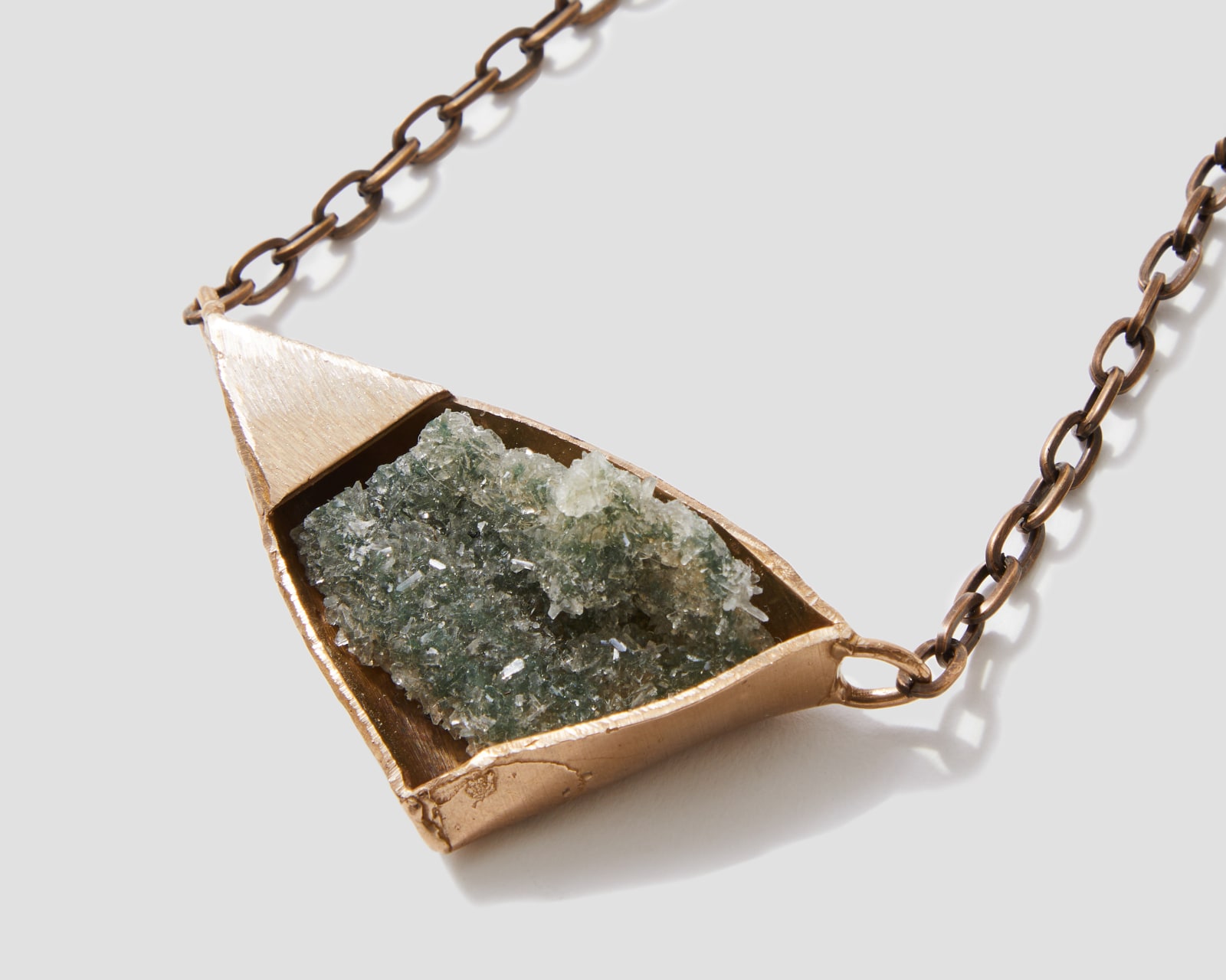 DB/CB by Debra Baxter, Crystal Green Drusy Necklace, 2024