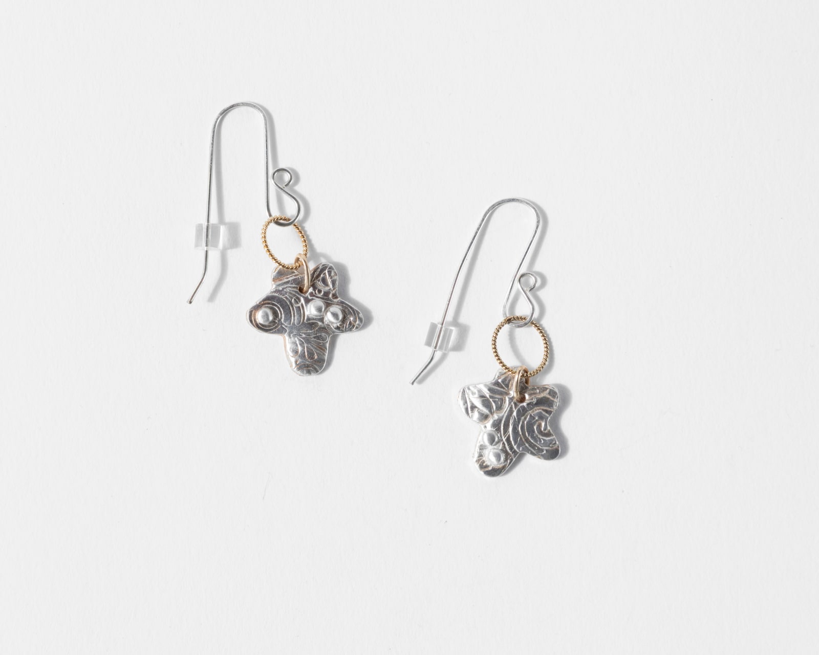 Annette Doreng-Stearns, Flower-Gold Hoop Earrings, 2025