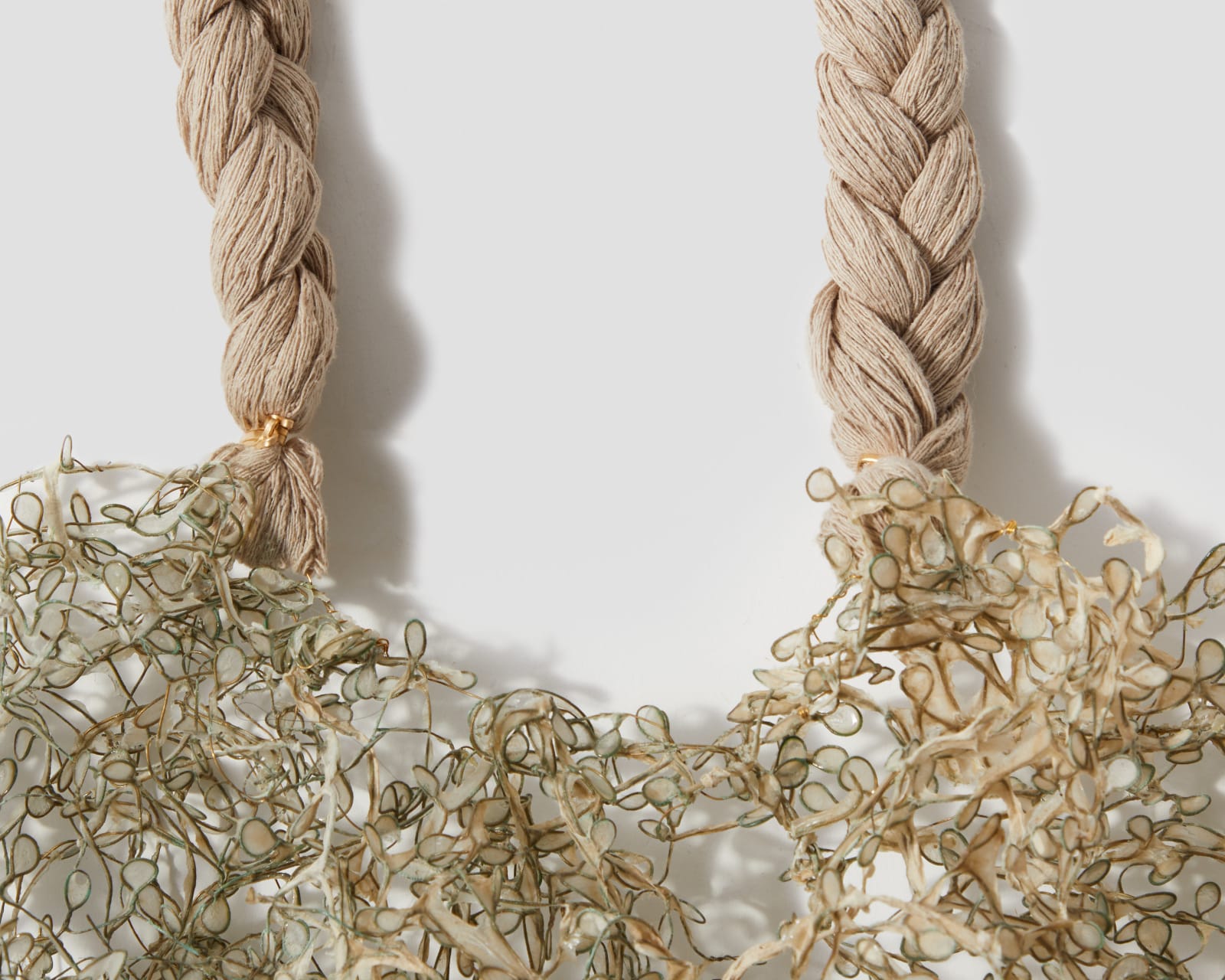 Melanie Brauner, Dryad Necklace/Wall Piece (Patina Paper Petals), 2022