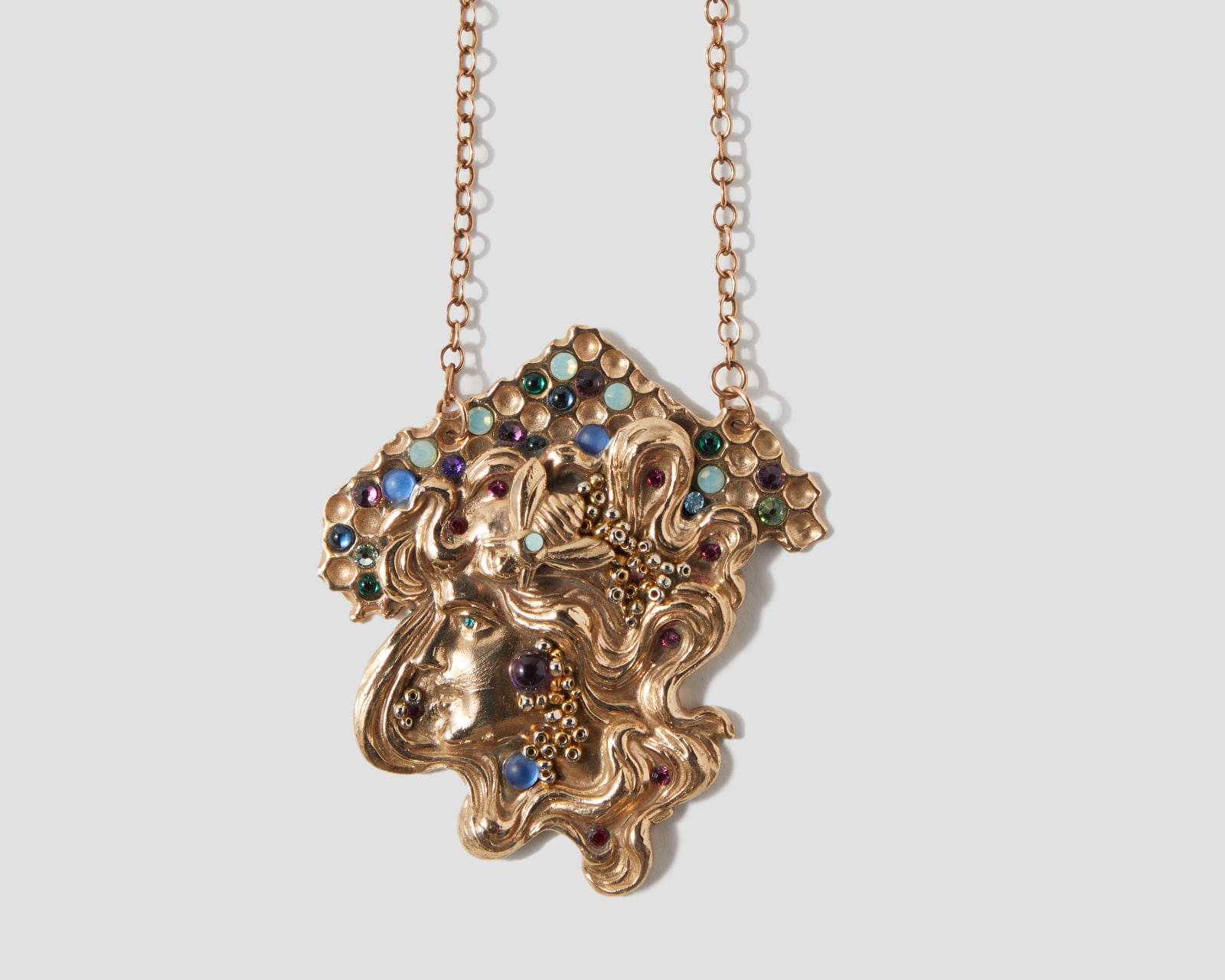 Bunny Tobias, Beauty and the Bee Necklace, 2022