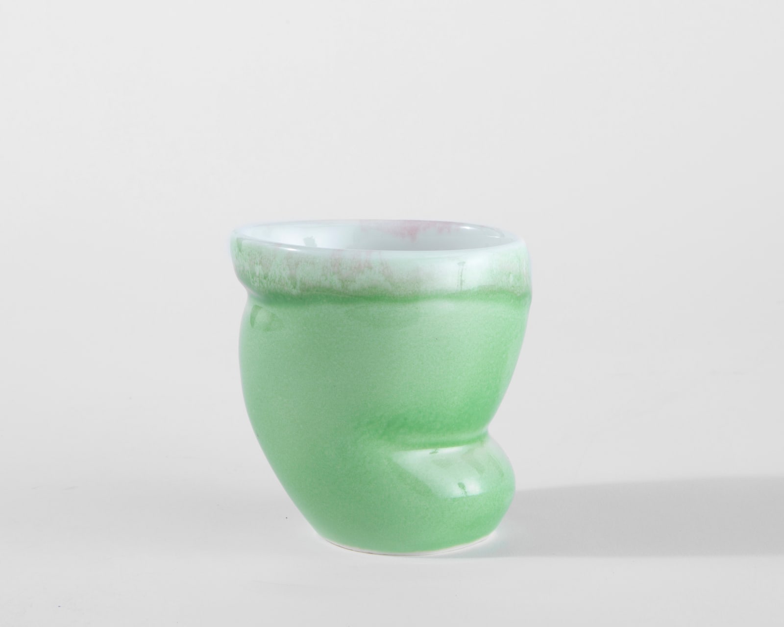 Susan Beiner, Green Cup with White Interior Cup, 2025