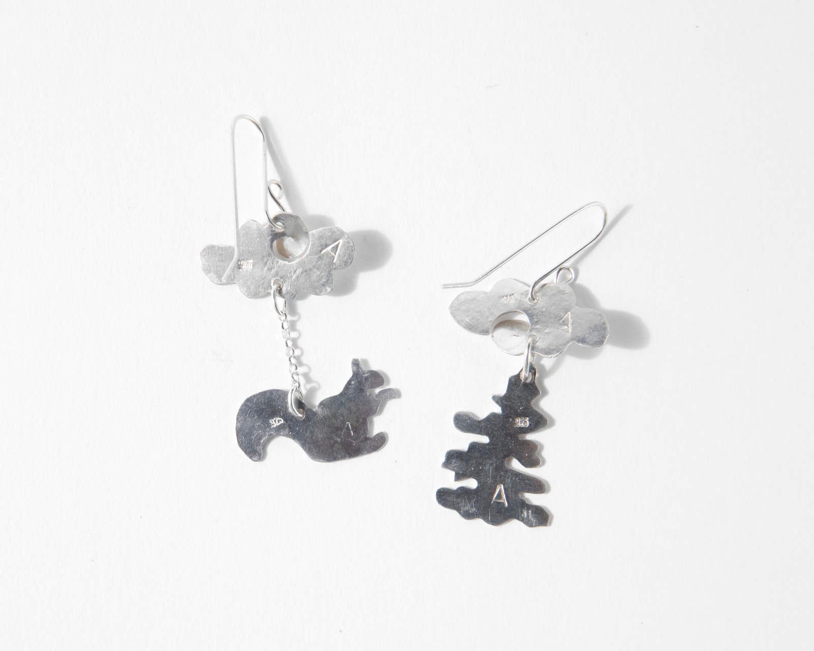 Annette Doreng-Stearns, Squirrel/Tree Earrings, 2025