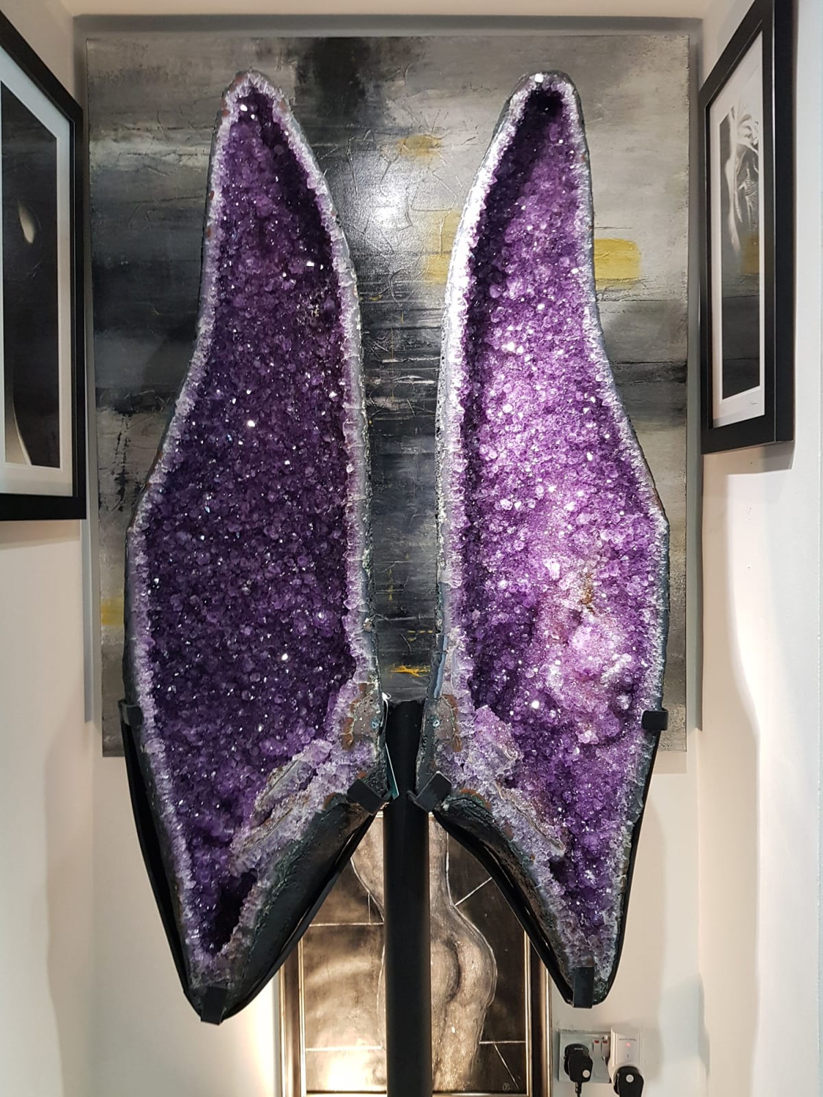Ancient Art Crystals, Extra Large Amethyst Butterfly Wings
