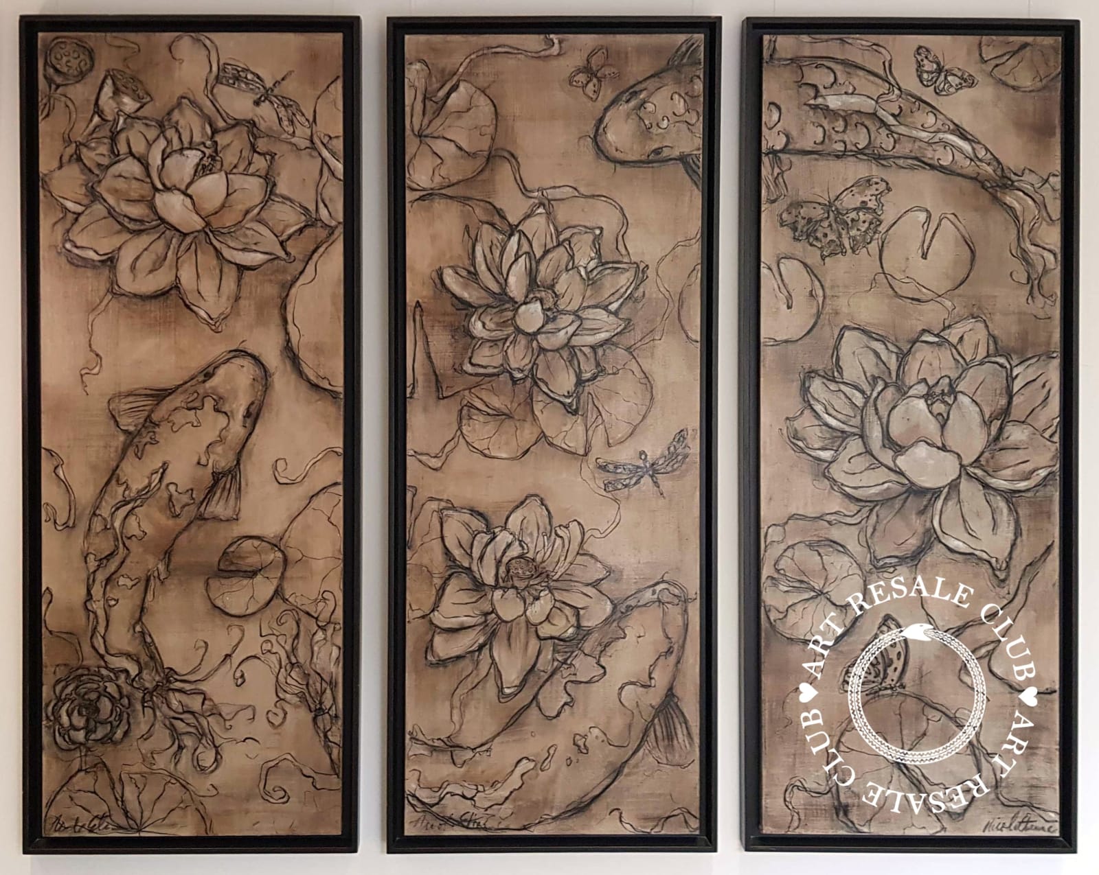 Nicole Etienne, Butterfly Botanical (triptych)
