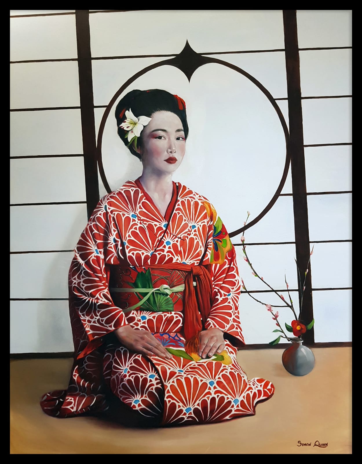 Simon Quinn, Grace in Shoji Light, 2025
