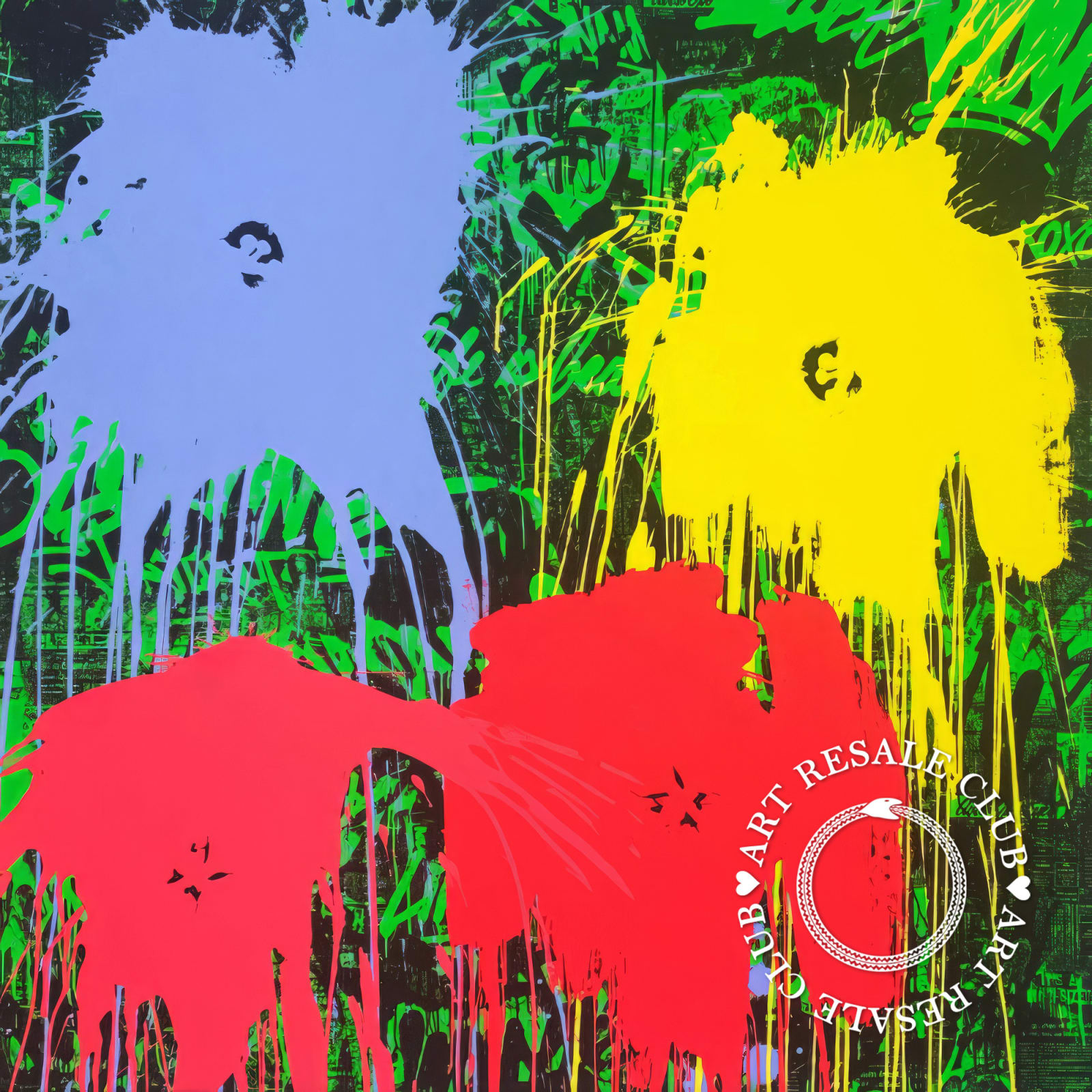 Mr. Brainwash, Flowers (Red), 2021