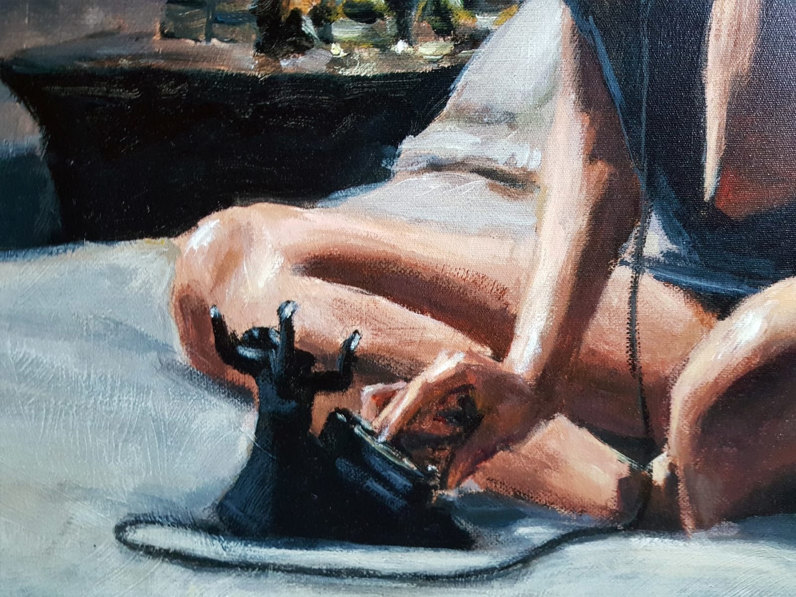 Fabian Perez, Black Phone III, 2017