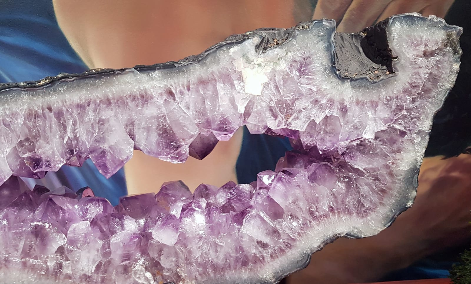 Ancient Art Crystals, Large Amethyst Geode Portal Slice