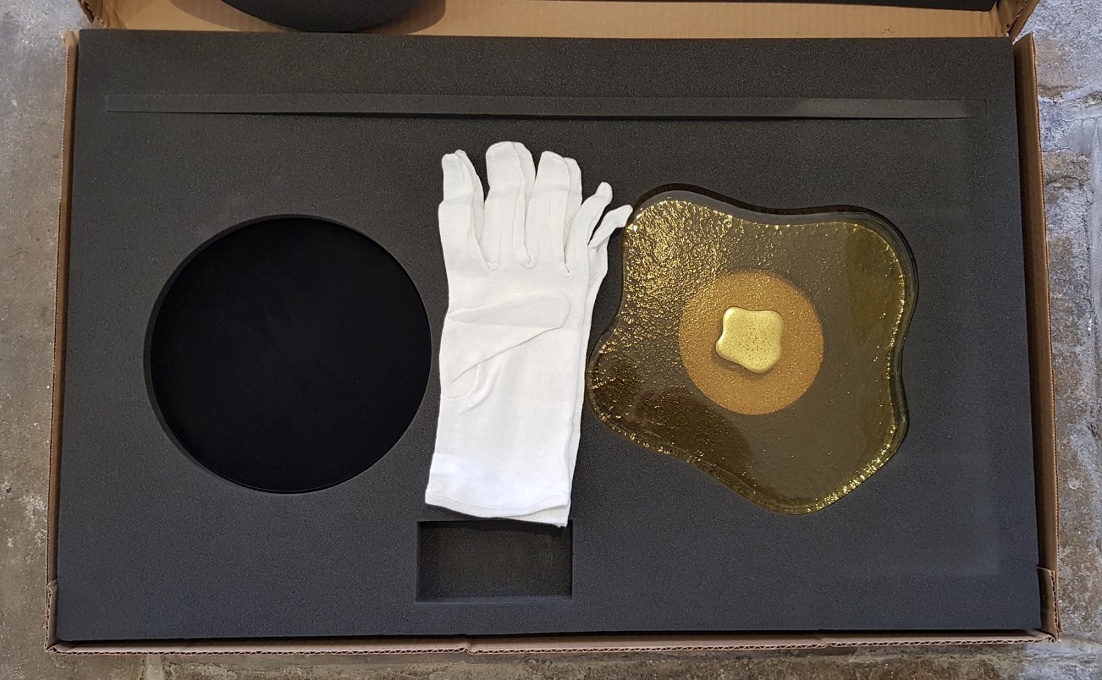 Tom Faulkner, Lily Cocktail Table with Lemon Yellow Venetian cast glass top