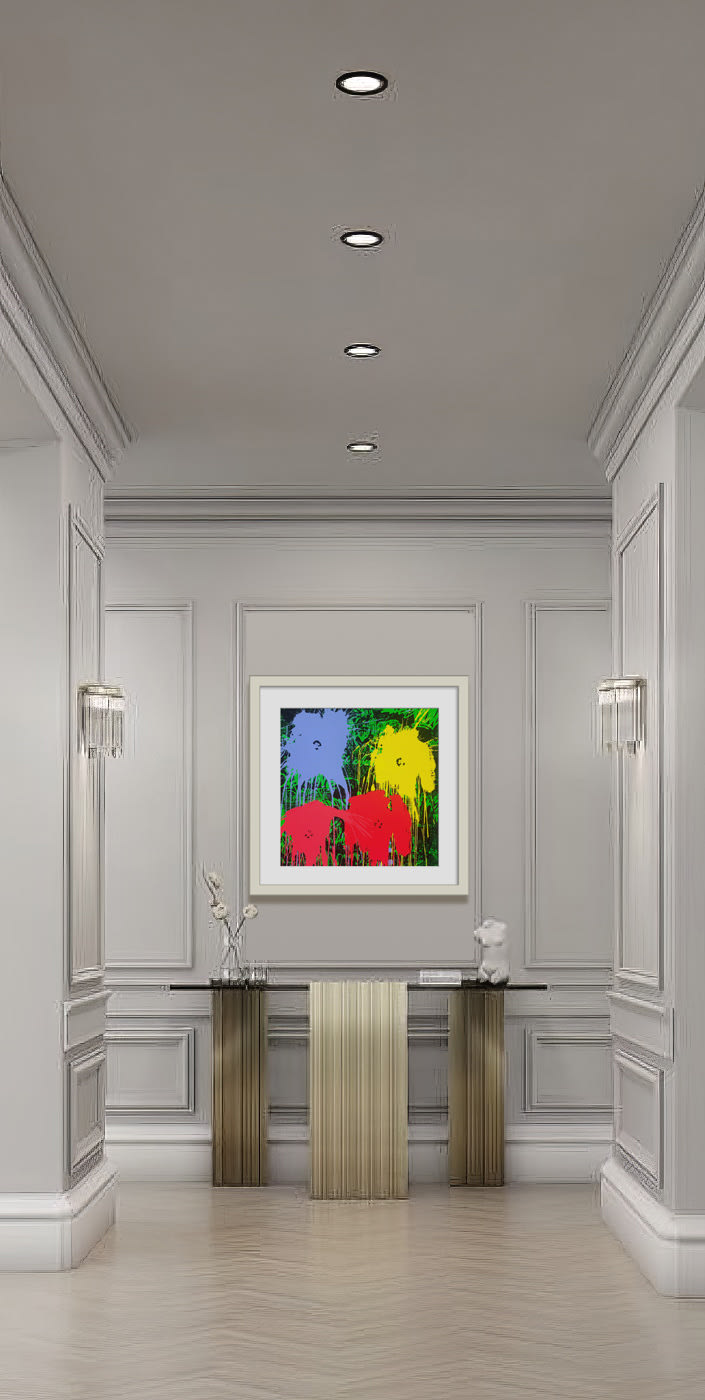 Mr. Brainwash, Flowers (Red), 2021