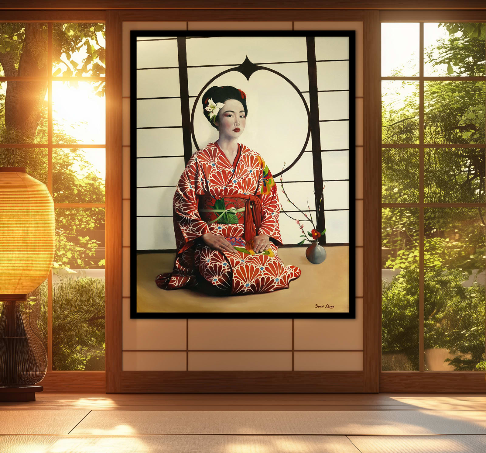 Simon Quinn, Grace in Shoji Light, 2025