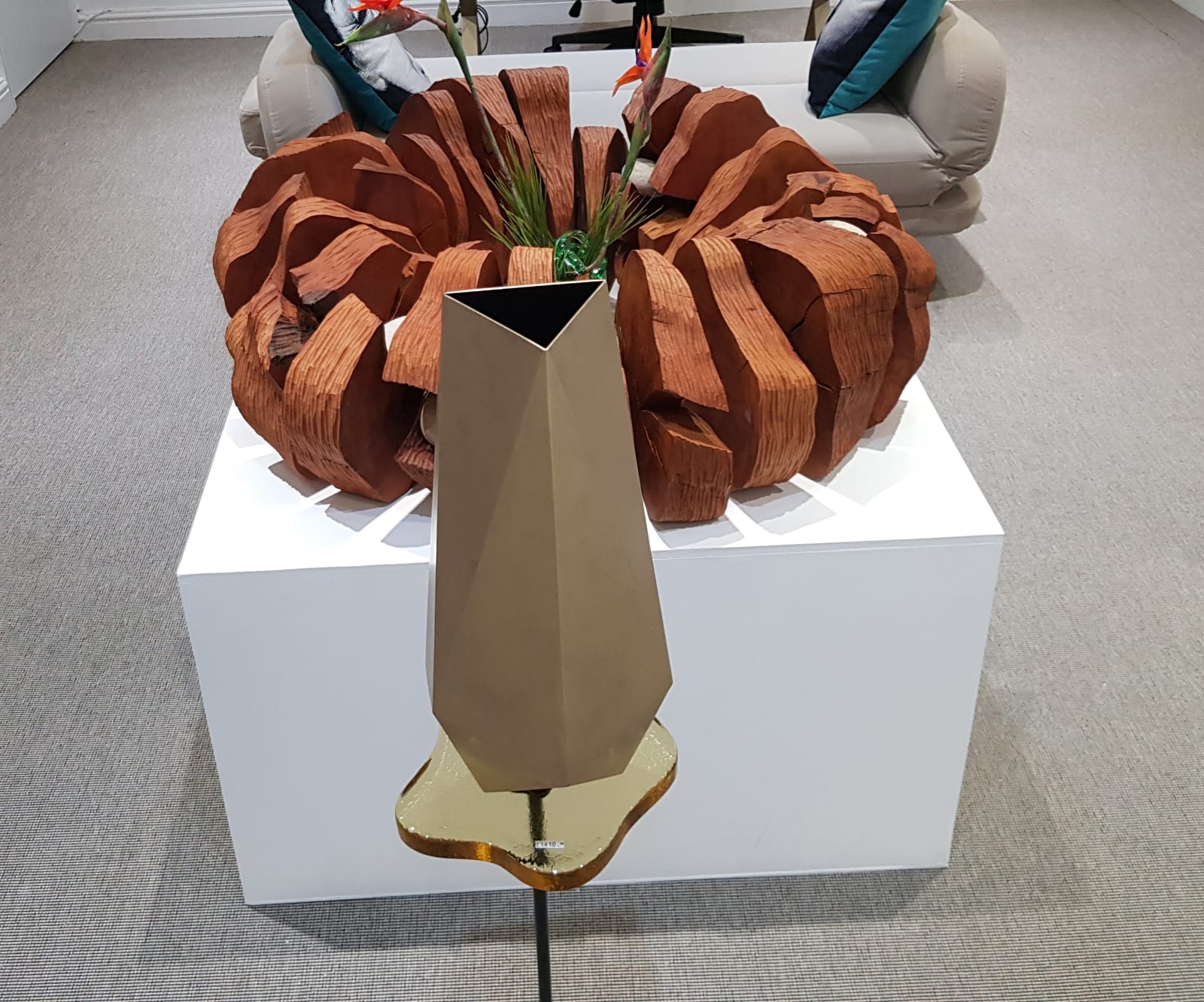 Tom Faulkner, White Gold Galena Vase