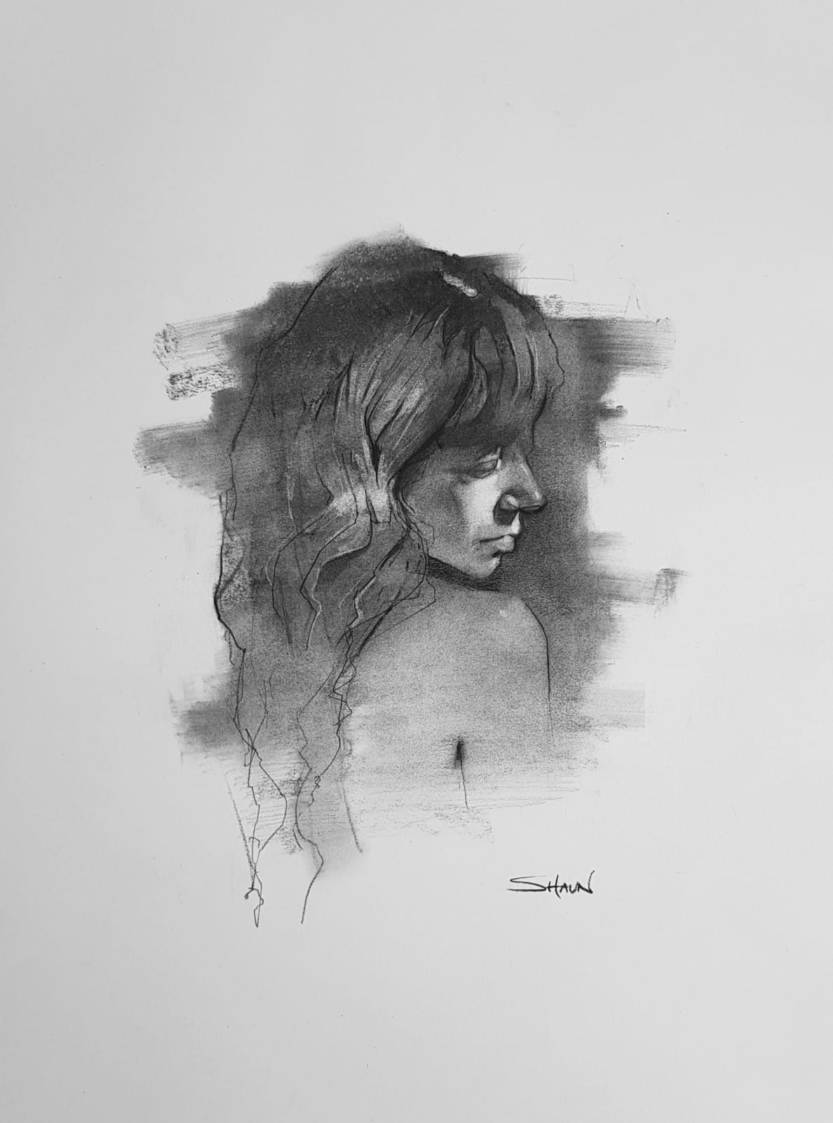 Shaun Othen, Charcoal Study 8
