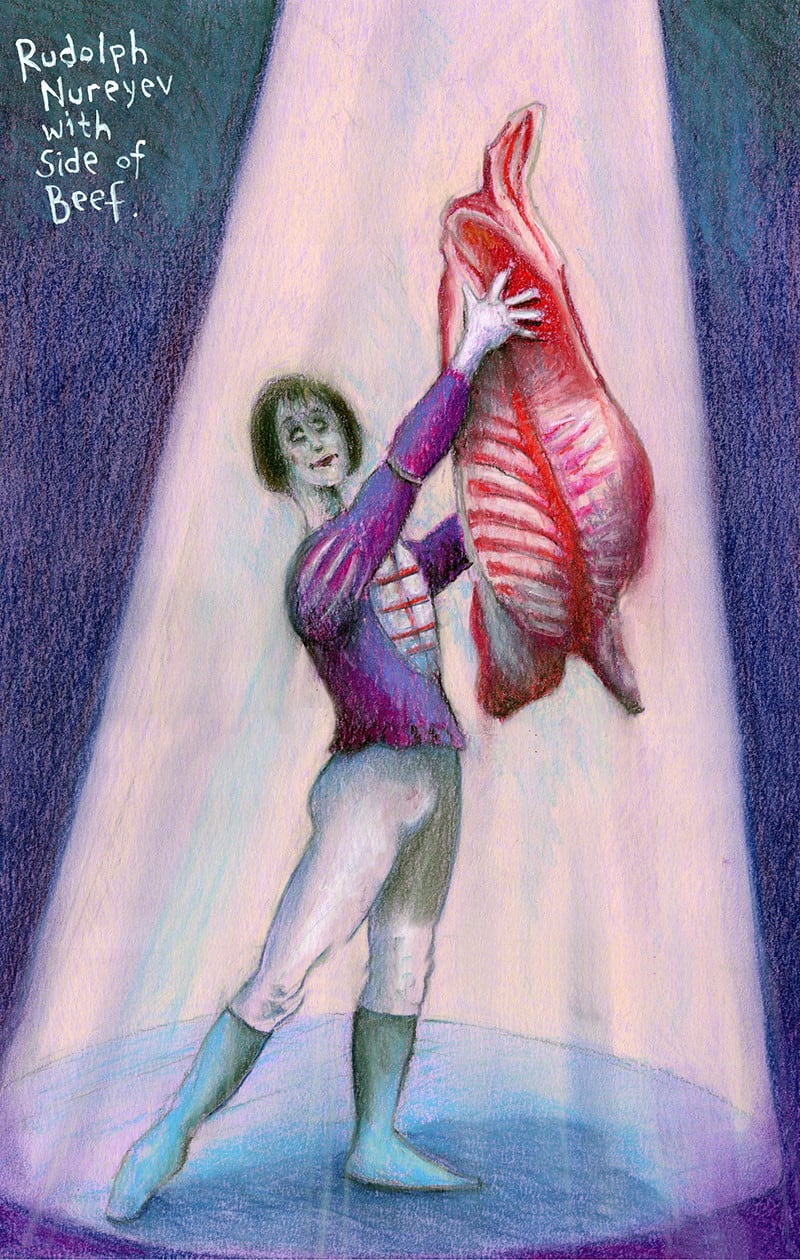 Dr. David Colton, Nureyev with Side of Beef, 2020