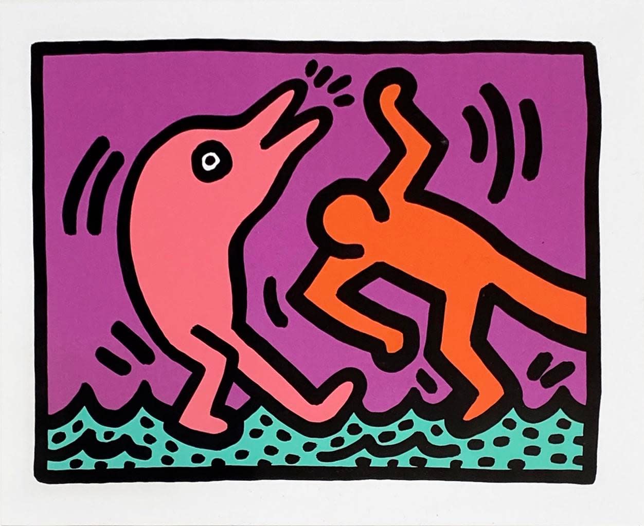 Keith Haring, Pop Shop V D, 1989