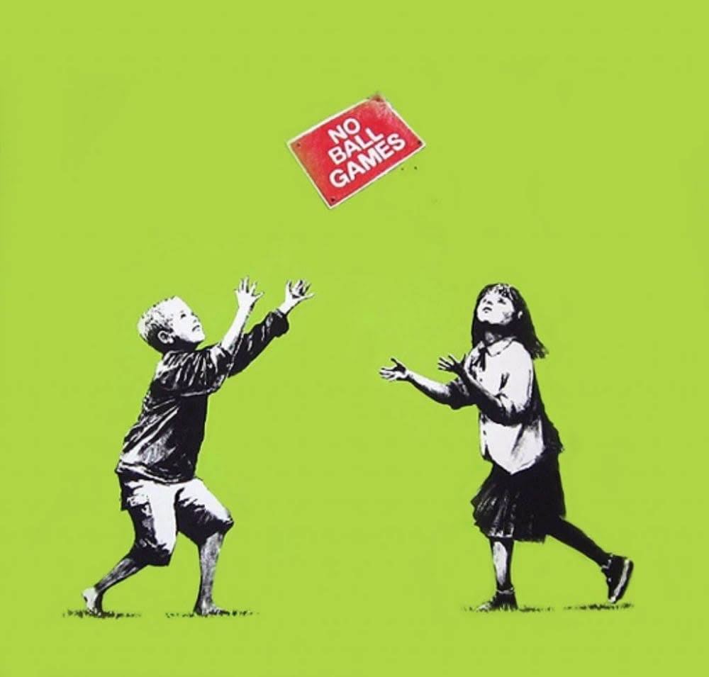 Banksy, Banksy No Ball Games (Green), 2009