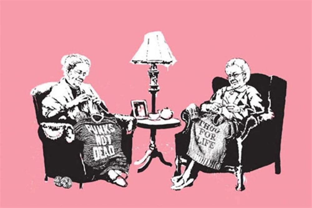 Banksy, Grannies, 2006