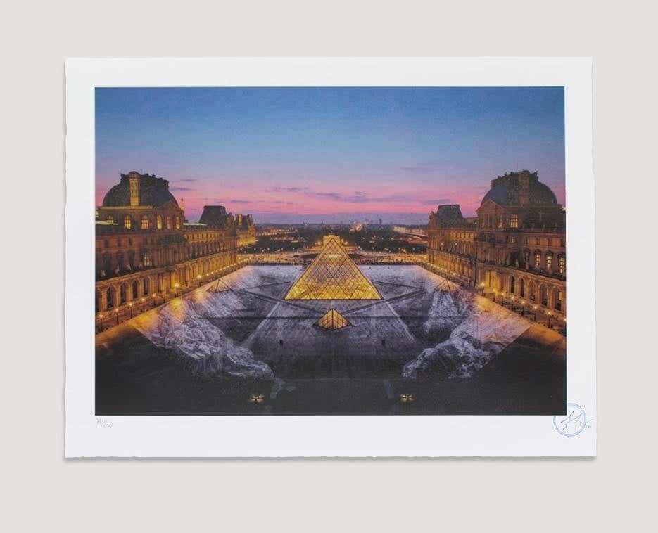 JR, JR au Louvre, 29 Mars 2019, 19H45 © Pyramide, Architecte I. M. Pei, Musee Du Louvre, Paris, France, 2019, 202, 2021