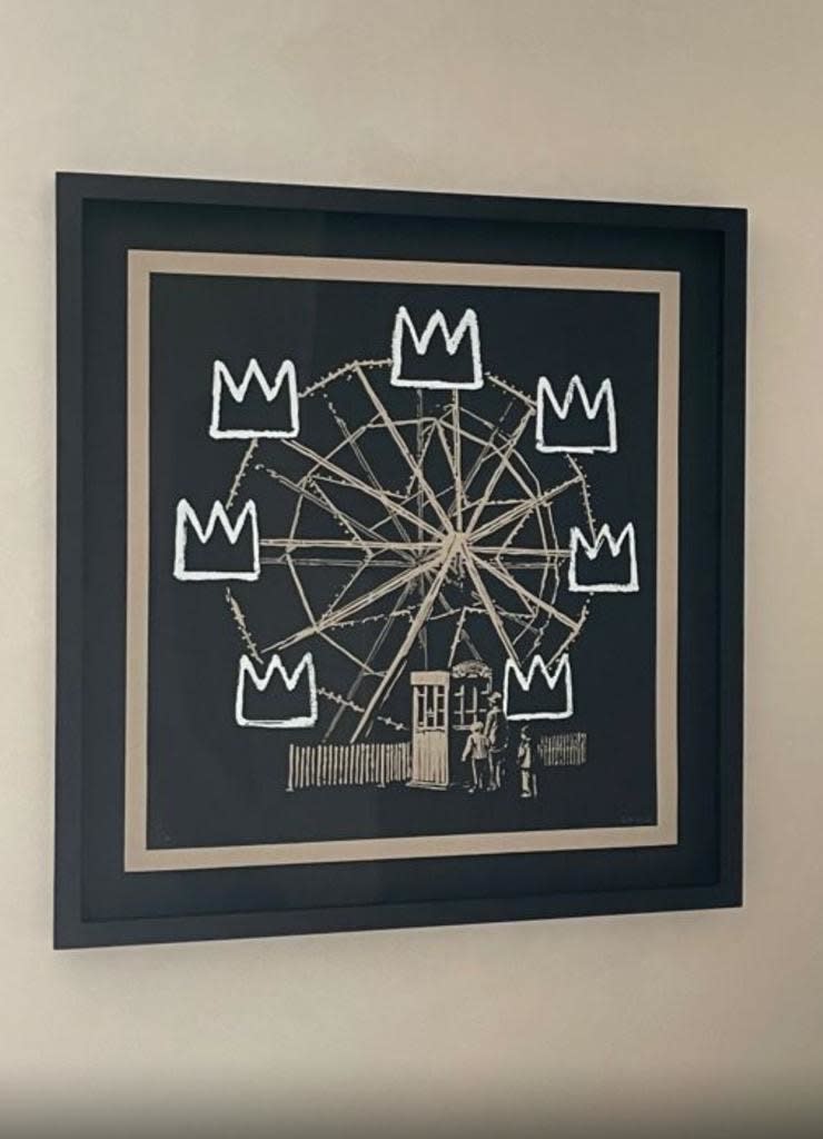 Banksy, Banksquiat Grey, 2019