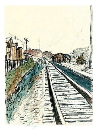 Bob Dylan, Train Tracks (white) from the set of 4, 2008