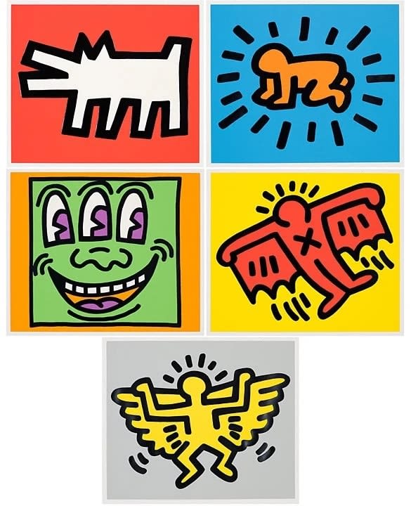 Keith Haring, Icons Portfolio, 1990