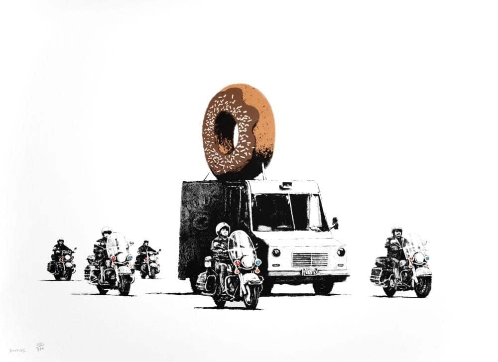 banksy, Donuts Chocolate, 2009