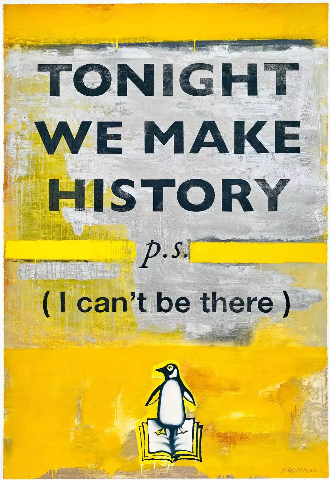 Harland Miller, Tonight We Make History, 2018
