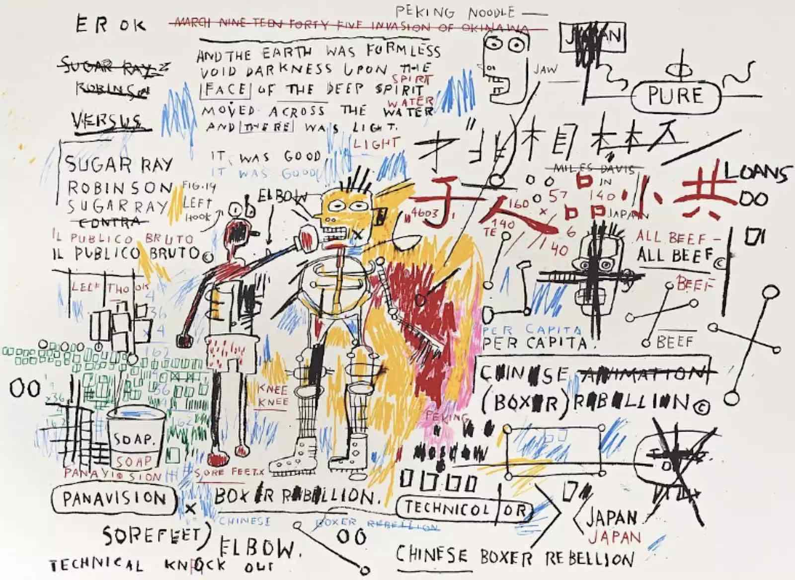 Jean Michel Basquiat, Boxer Rebellion , 2018