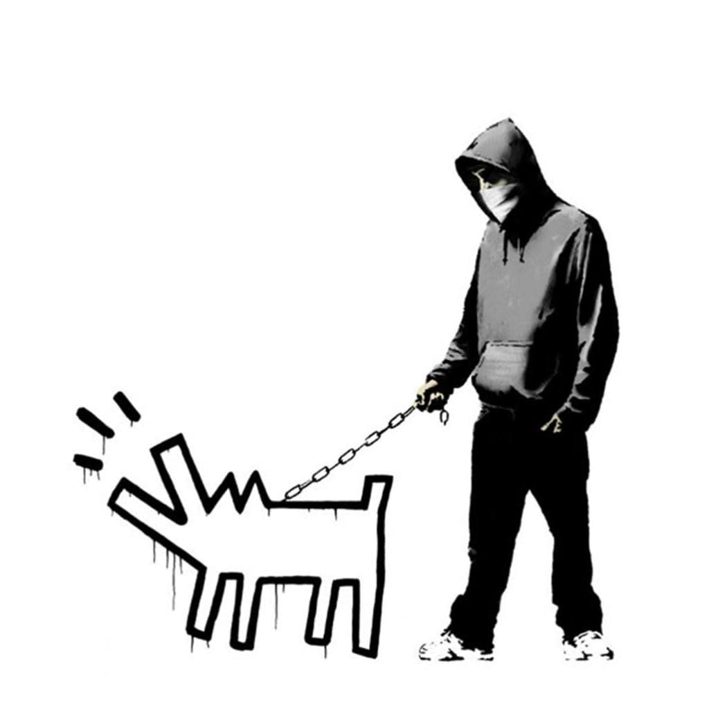 Banksy, Choose your weapon black and white 25 VIP Edition 2005 70 x 70cm, 2010