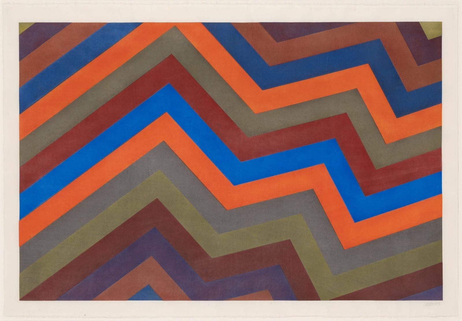 Sol LeWitt, Irregular Bands with Colors Superimposed, 1994