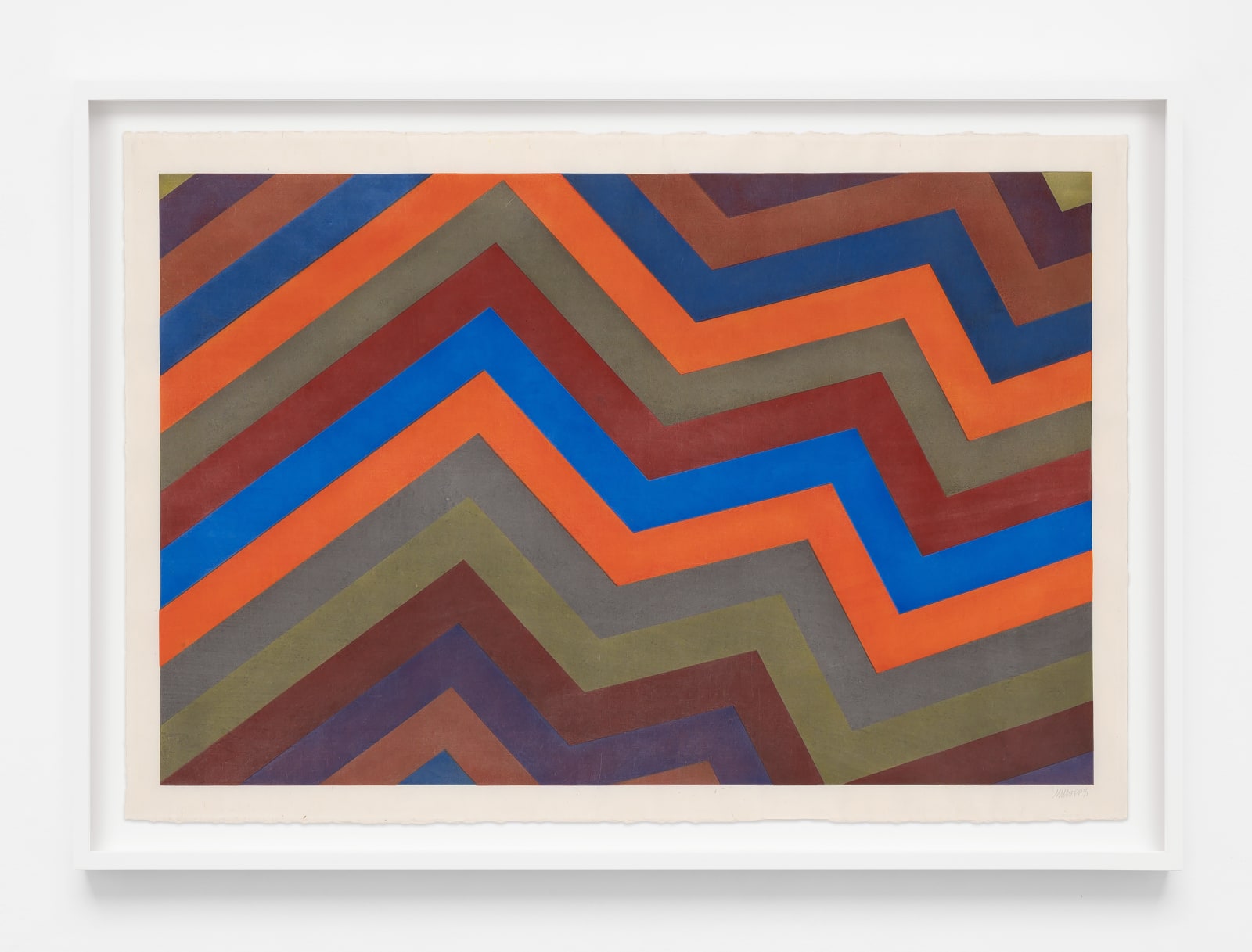 Sol LeWitt, Irregular Bands with Colors Superimposed, 1994