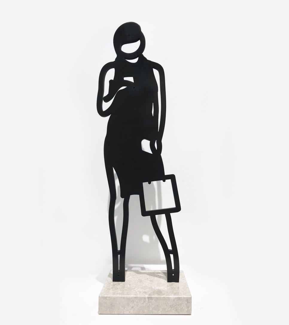 Julian Opie, Melbourne Statuettes: Telephone, 2018