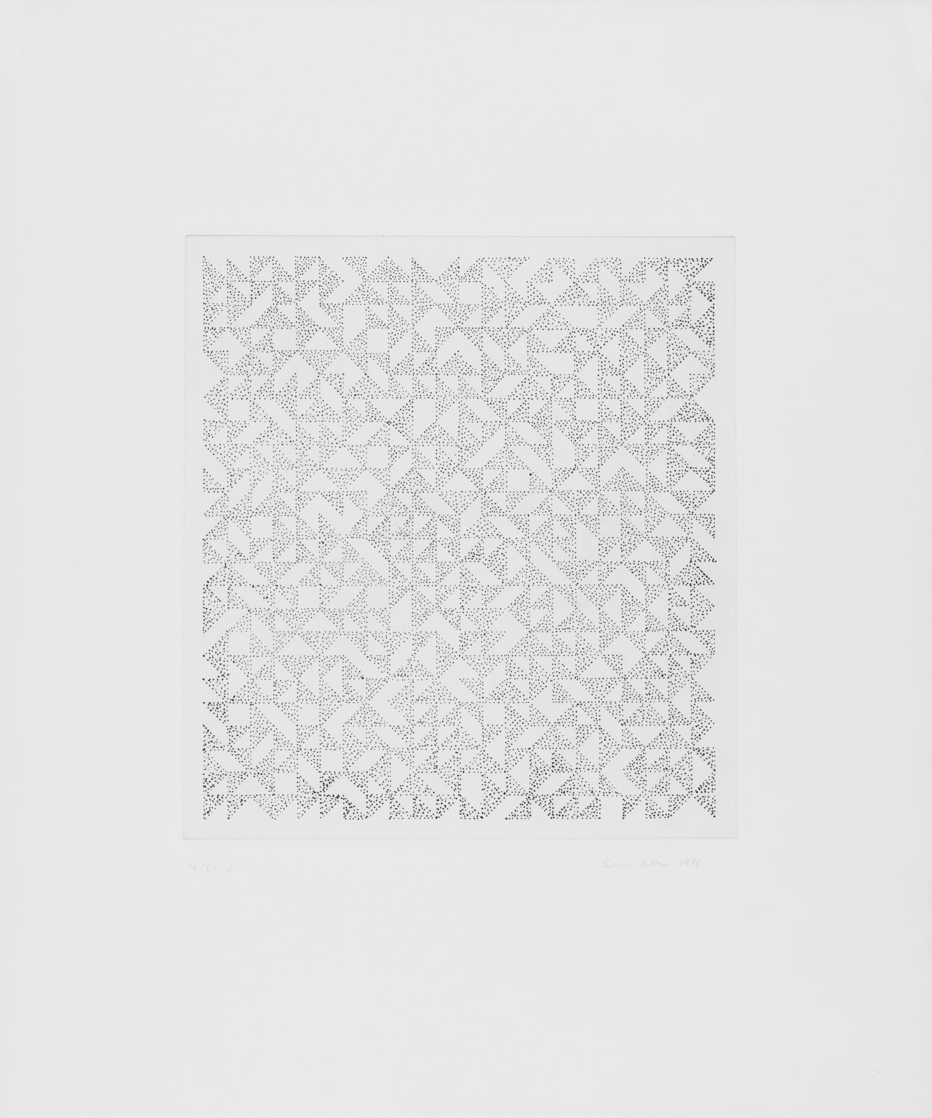 Anni Albers, Triangulated Intaglio I, 1976