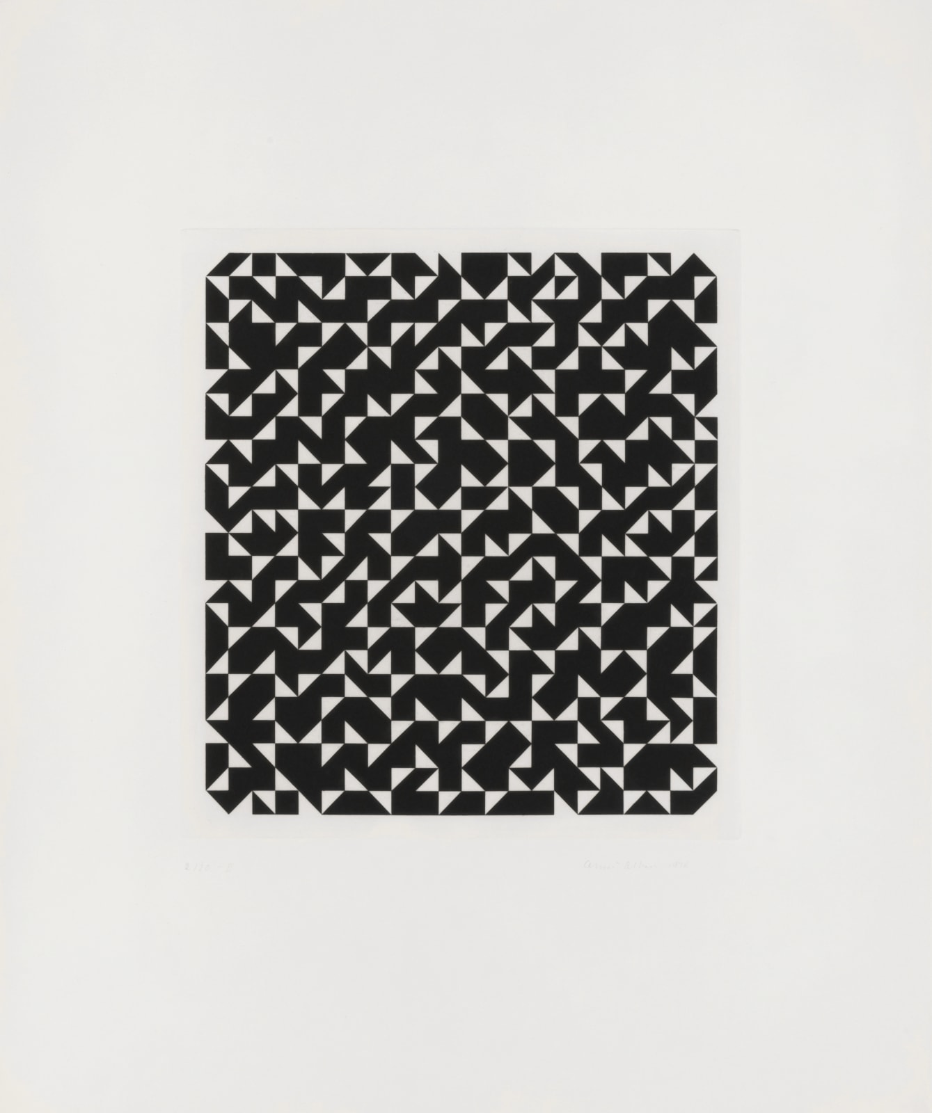 Anni Albers, Triangulated Intaglio II, 1976