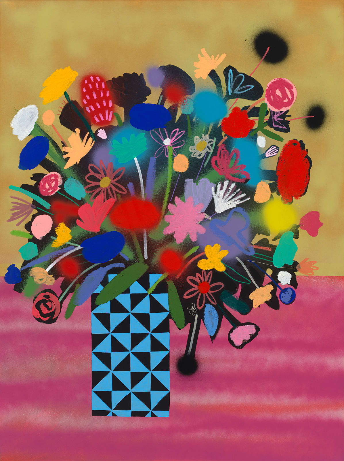 Mary Finlayson, Flowers With Prism Vase, 2021