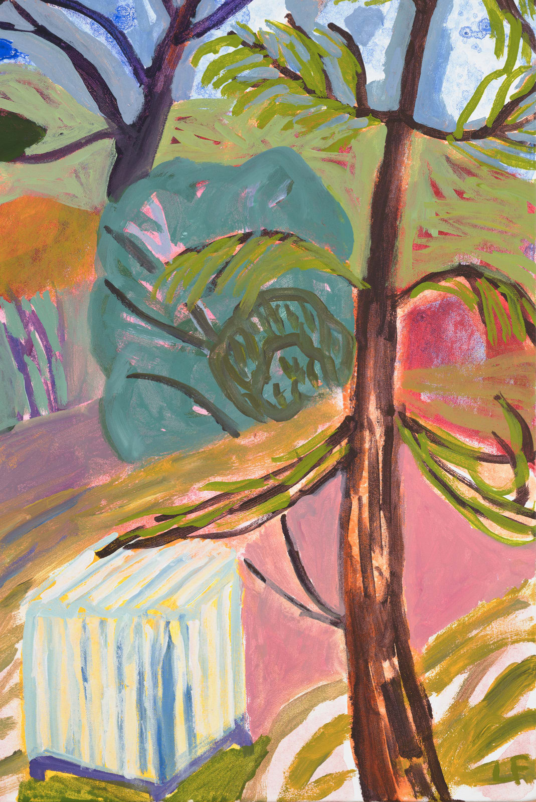 Lynne Flemons, Red Storm Clouds And Yellow Shed Nimmitabel, 2022