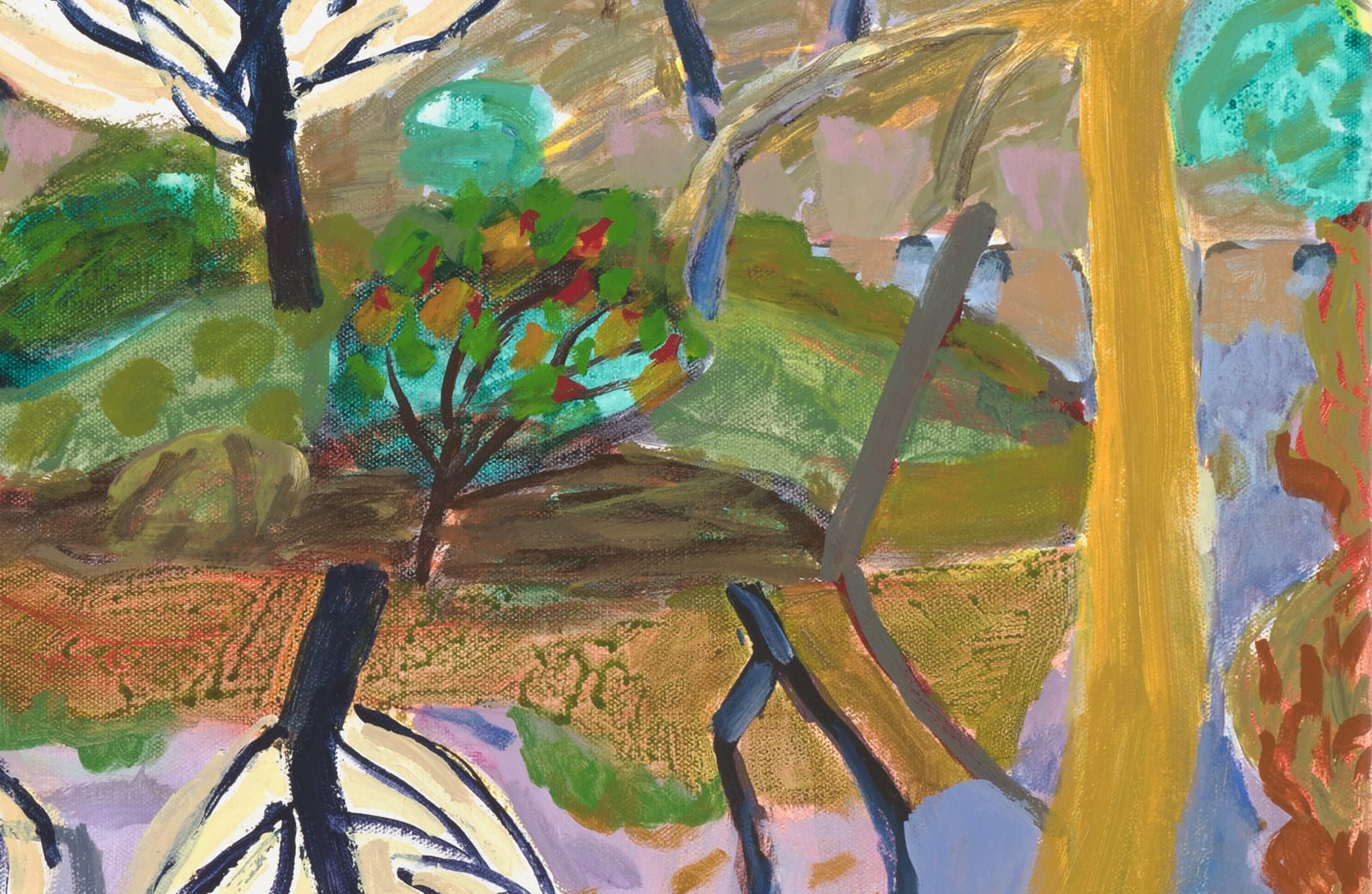 Lynne Flemons, Winter Trees At Nimmitabel, 2022