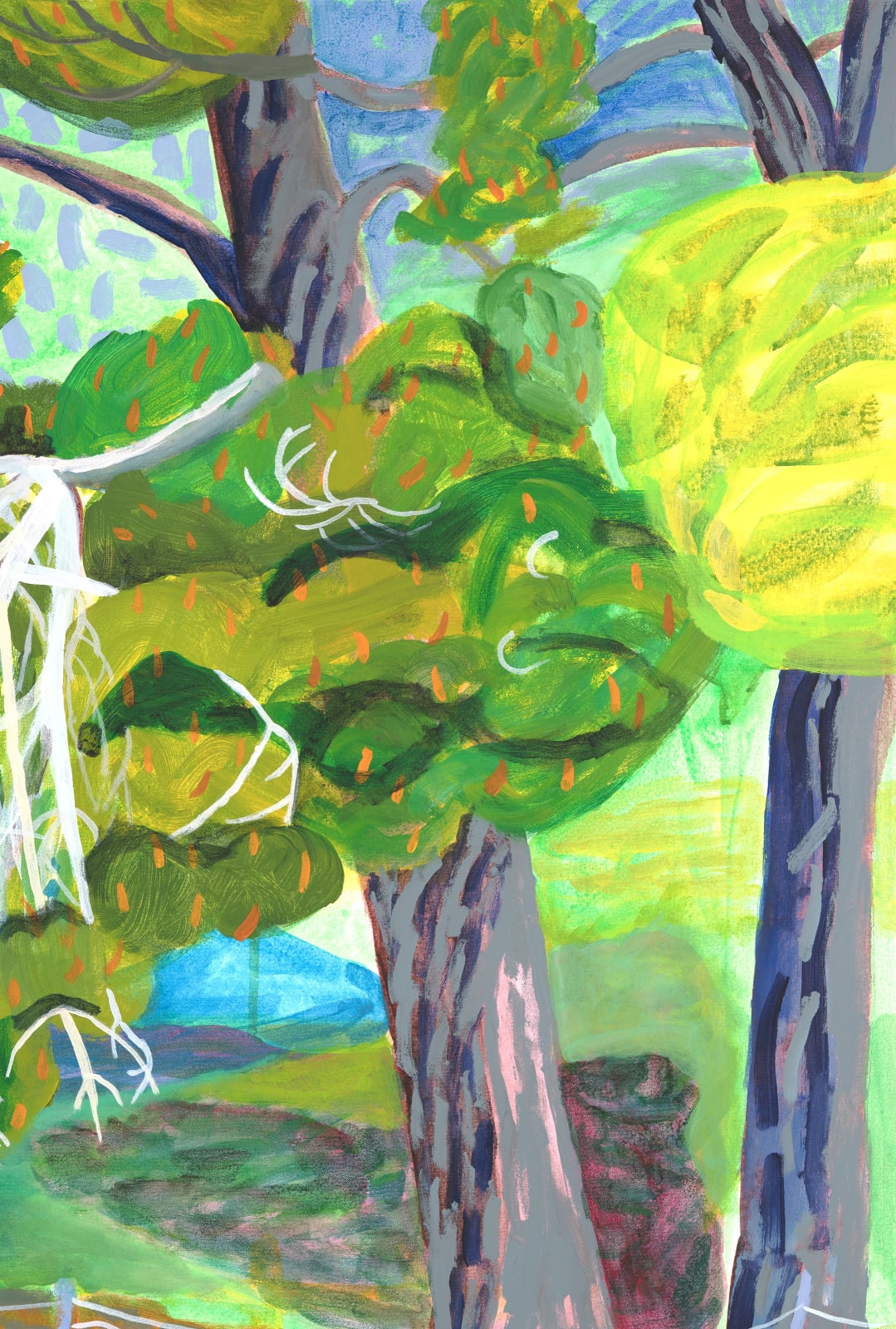 Lynne Flemons, Farm House Shadow With Pines Nimmitabel, 2022