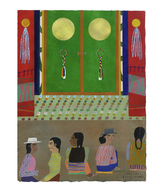 Chelsea Wong, Praying Outside the Jokhang Temple, 2019