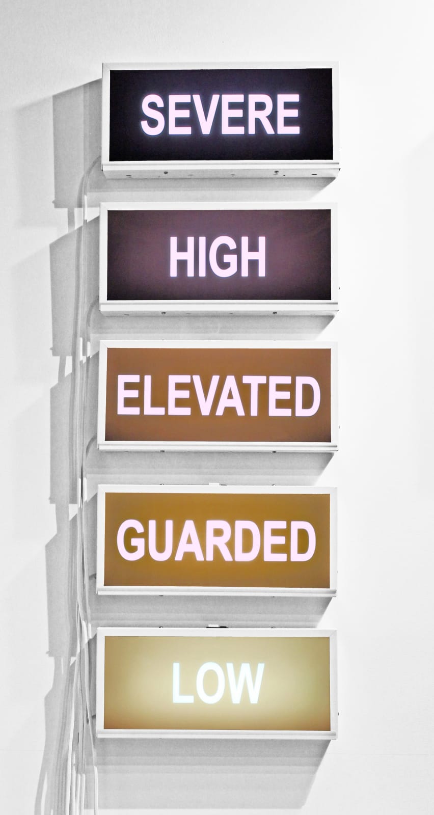 Holly Ballard Martz, White Terror Alert System, 2019