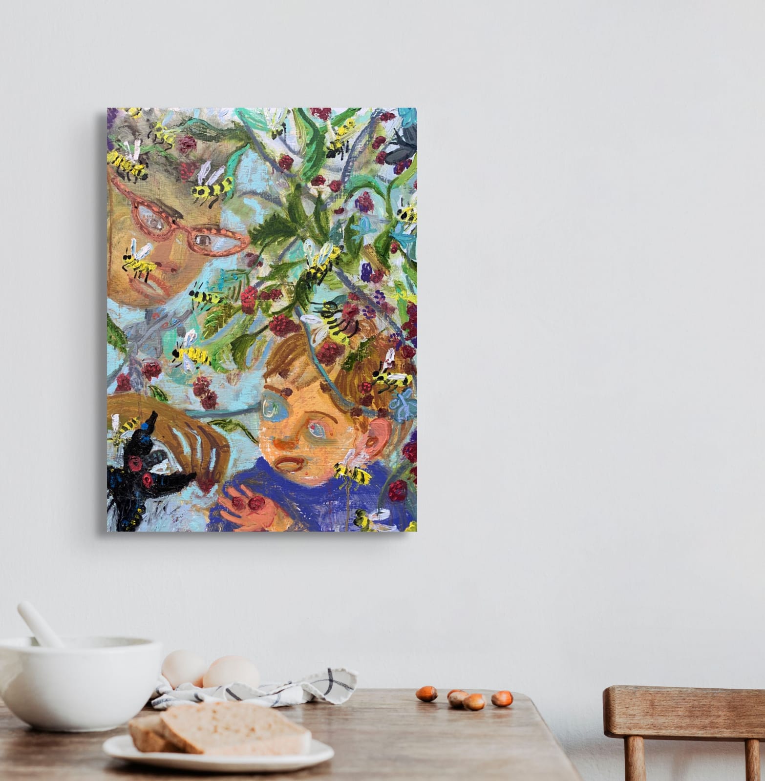 Ashley Norwood Cooper, Blackberry Pickers Sharing, 2022