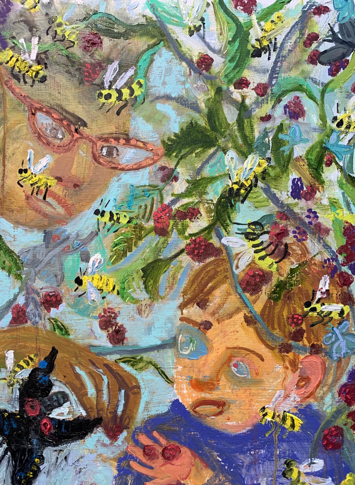 Ashley Norwood Cooper, Blackberry Pickers Sharing, 2022