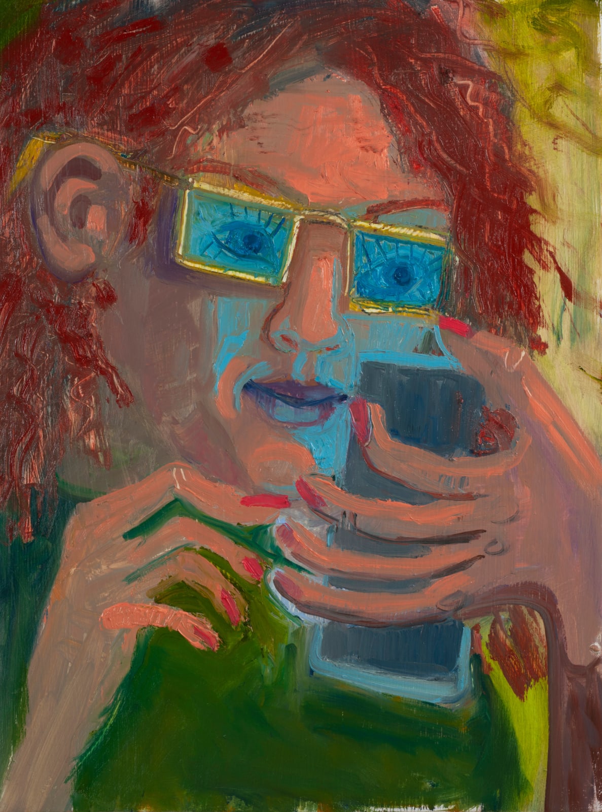 Ashley Norwood Cooper, Kore With Cellphone, 2021