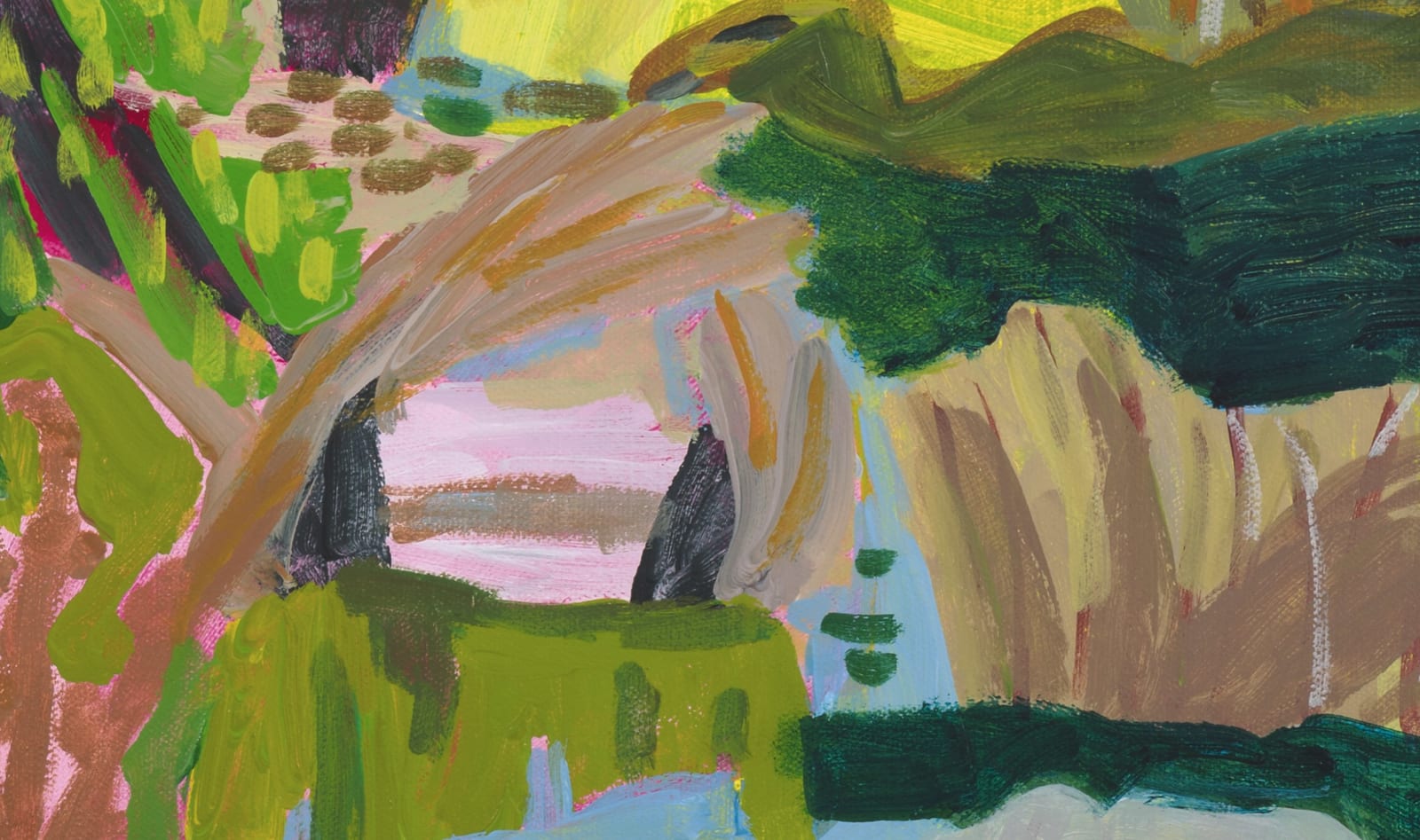 Lynne Flemons, Campsite Fantasy Lake Wallace, 2022