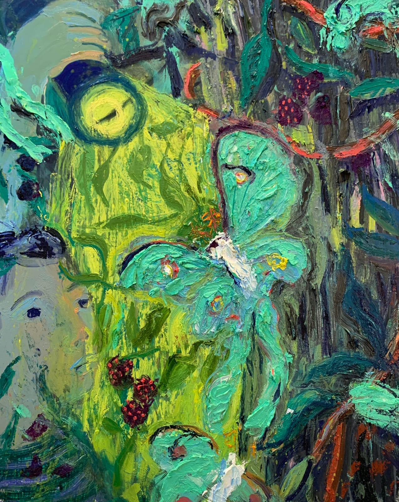 Ashley Norwood Cooper, Luna Moths, 2022