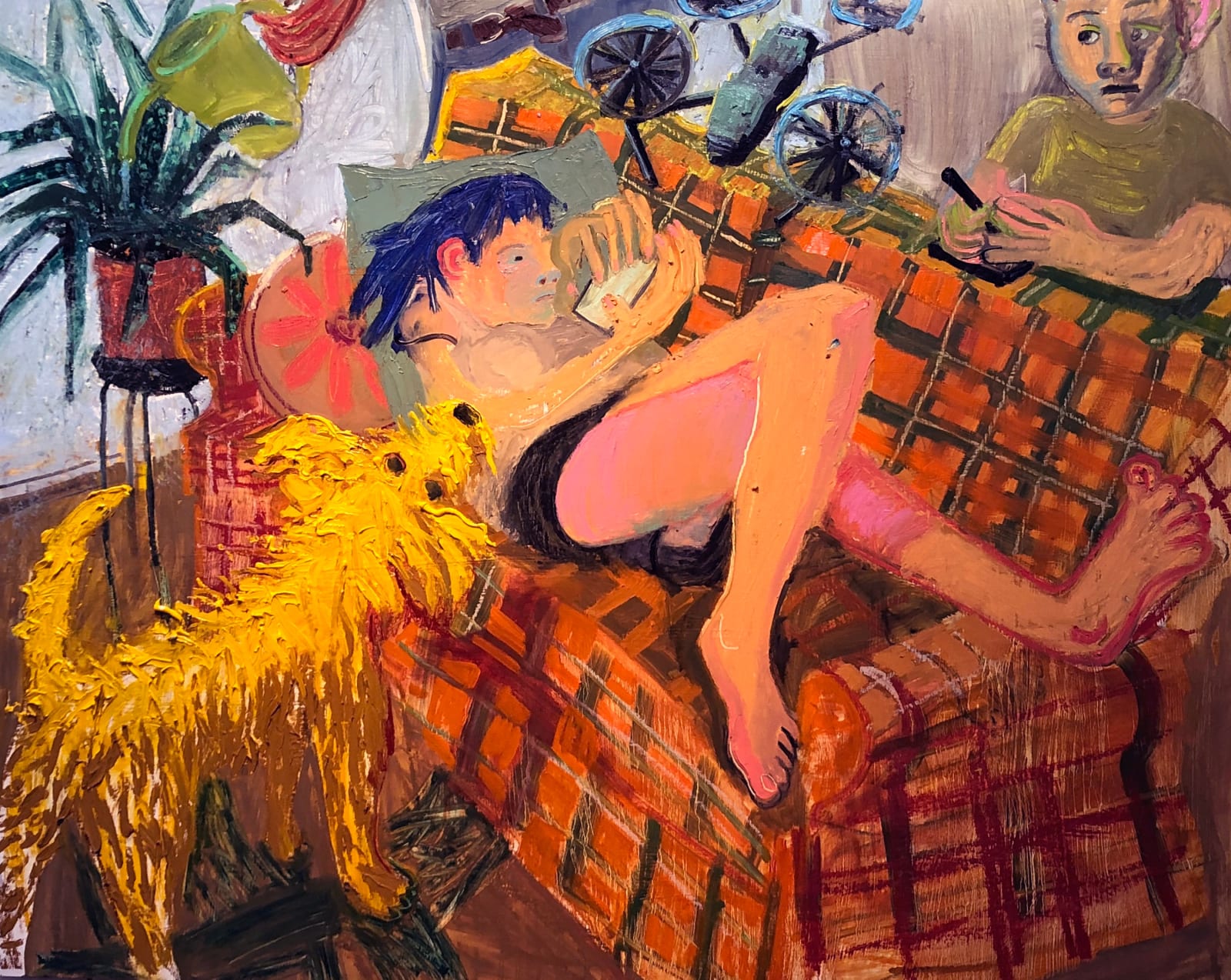Ashley Norwood Cooper, Plaid Sofa, 2020