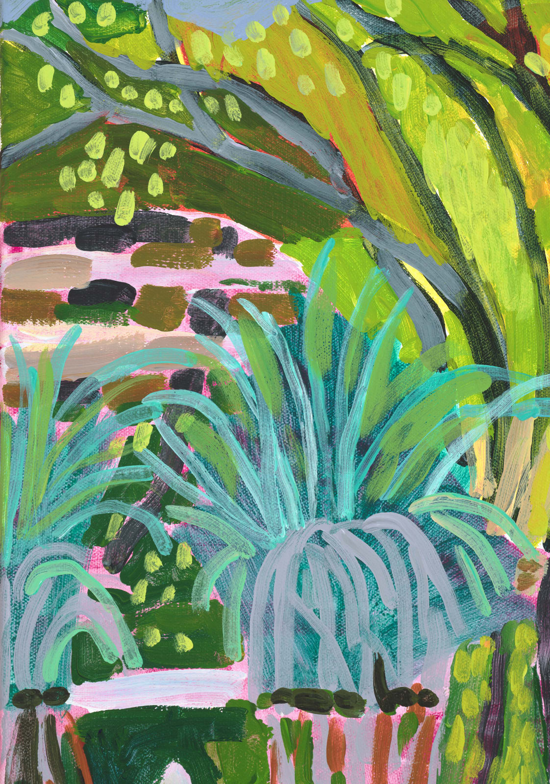 Lynne Flemons, Campsite Fantasy Lake Wallace, 2022