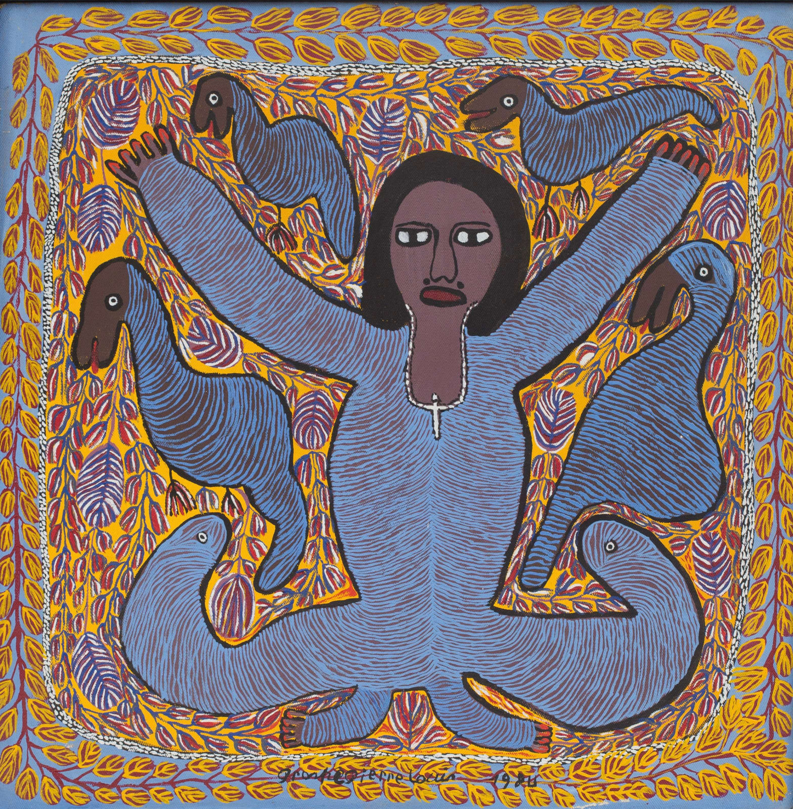 Prospère Pierre-Louis, Loa/Lwa ( w/ stretched arms), 1984