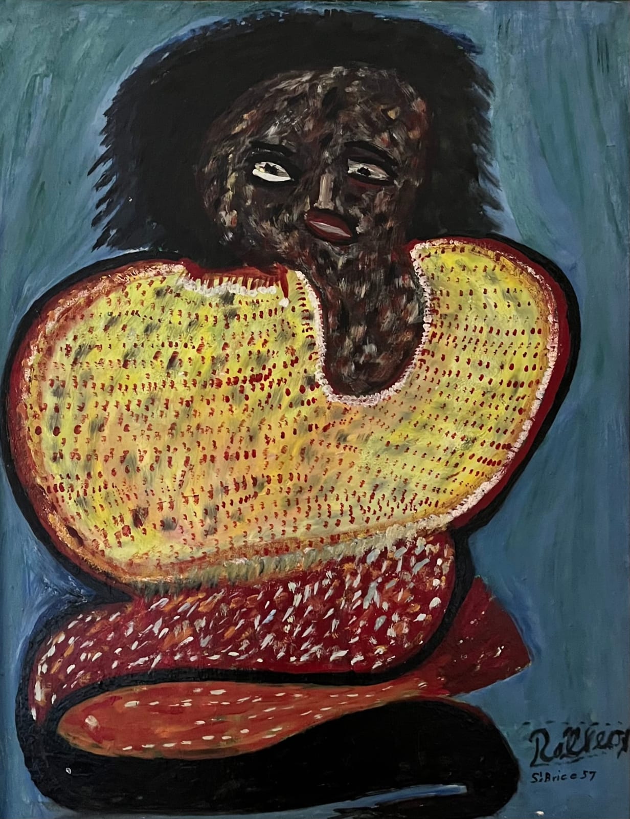 Robert Saint-Brice, La Siren with Fish, 1957